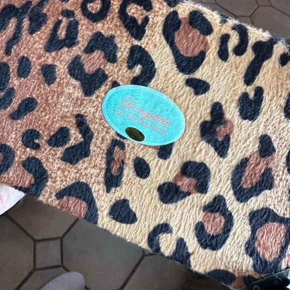 Animal Print Cheetah Jewelry Box Chaise Lounge Mini Doll Furniture - Picture 6 of 6